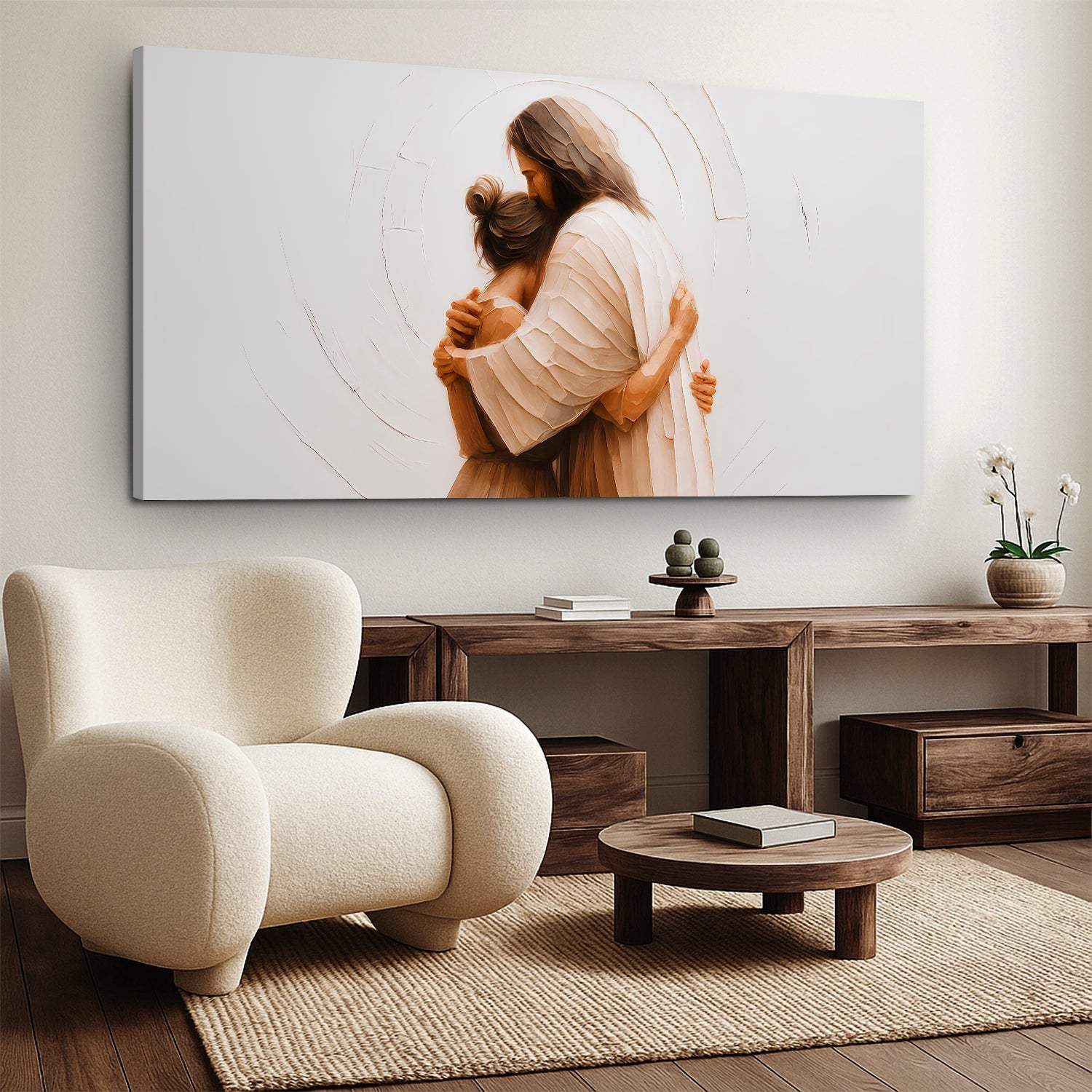 Divine Embrace of Grace Faith Wall Art II - Tailored Canvases - Flyclothing LLC