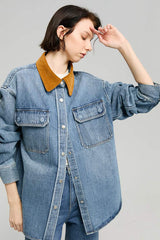 California Sunset Denim Shirt HJ902 - Hey Joanie - Flyclothing LLC