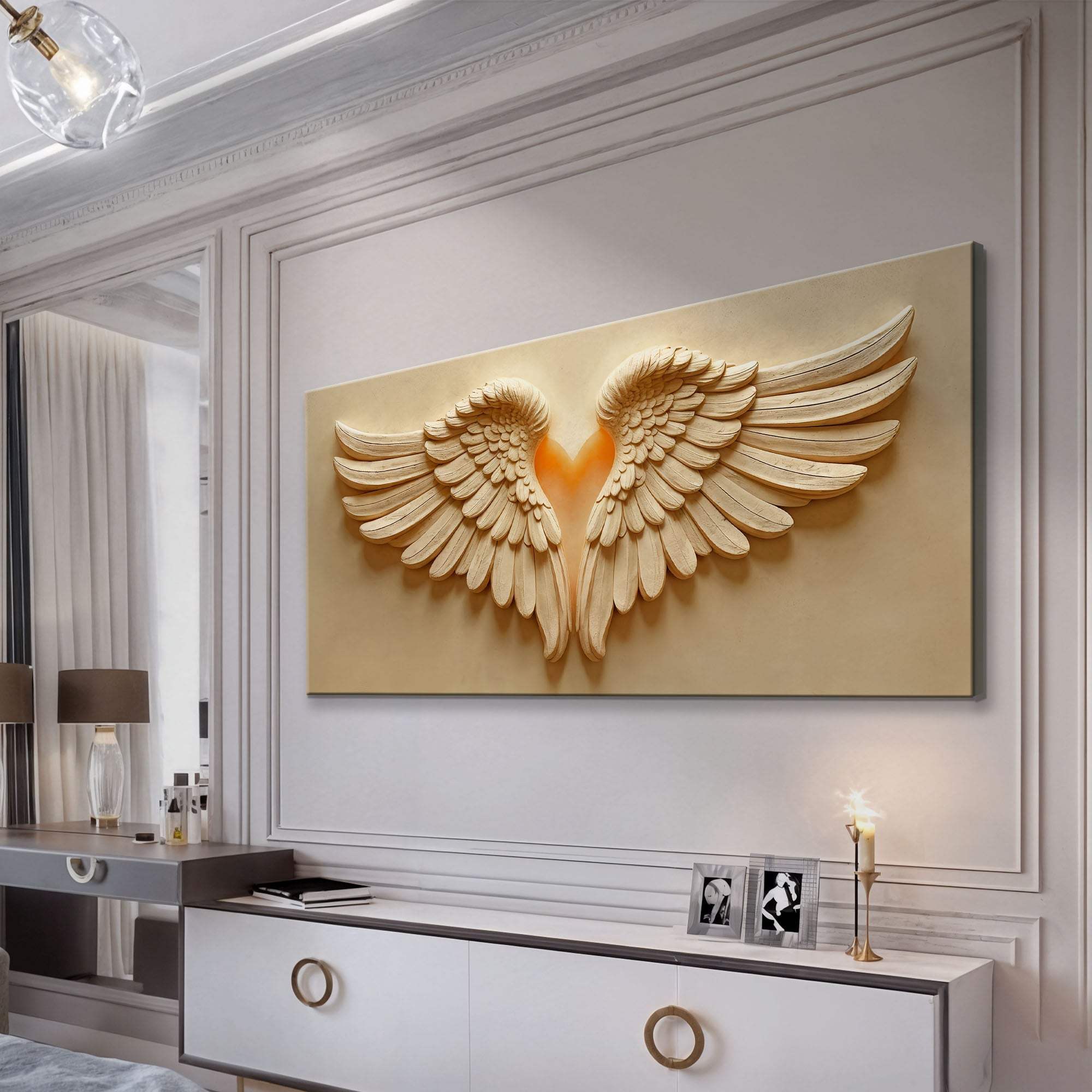 Wings Of Devotion Wall Art - Tailored Canvases - Flyclothing LLC