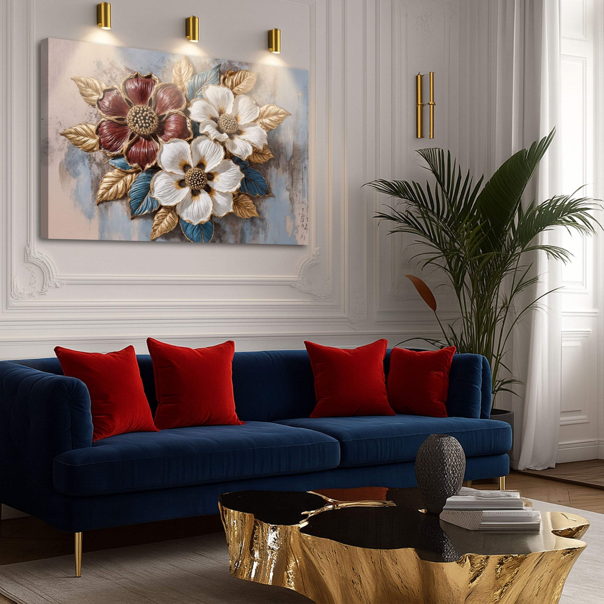 Floral Symphony Wall Art II - Tailored Canvases - Flyclothing LLC