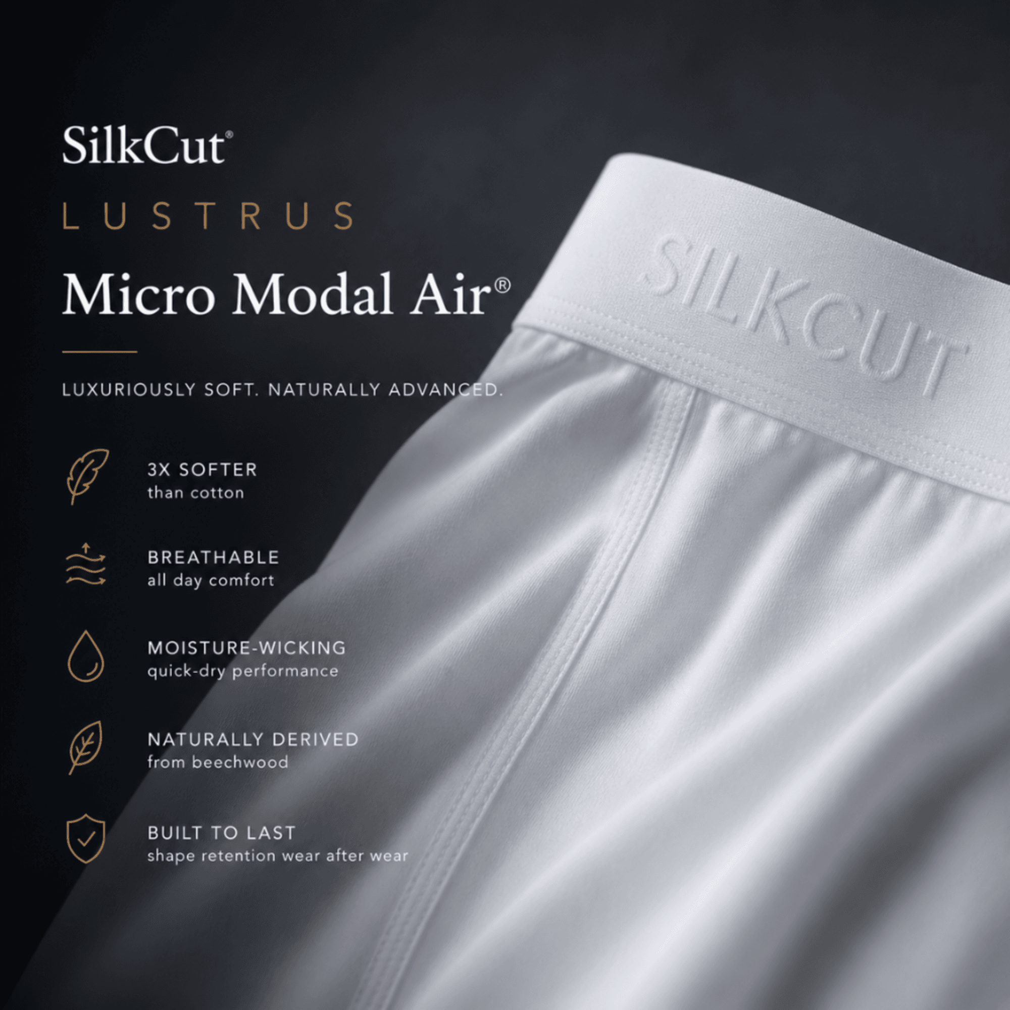 SilkCut Micro Modal Boxer Briefs - 3 Pack - SilkCut Underwear - Flyclothing LLC