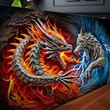 3D Dragon and Wolf Wall Art II - Tailored Canvases - Flyclothing LLC