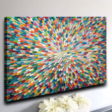 Radiant Bloom Abstract Wall Art - Tailored Canvases - Flyclothing LLC