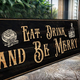 Eat, Drink And Be Merry Family Sign - Tailored Canvases - Flyclothing LLC