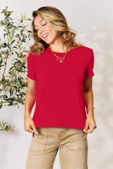 Basic Bae Full Size Round Neck Short Sleeve T-Shirt - ShopBasicbae - Flyclothing LLC