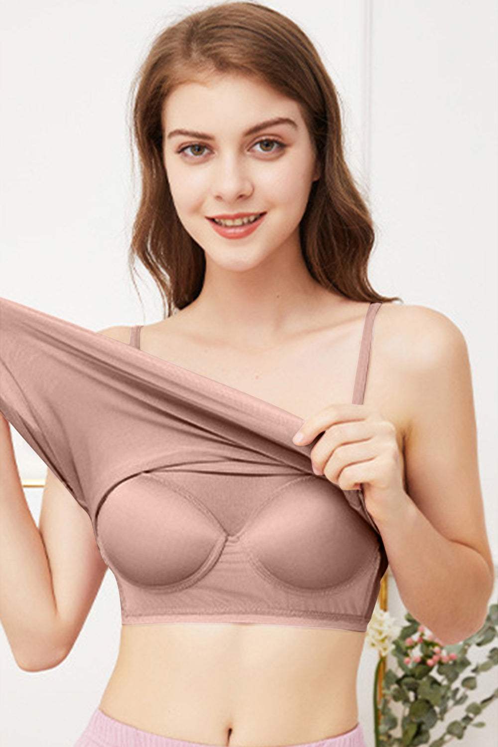 Scoop Neck Cami with Bra - Trendsi - Flyclothing LLC