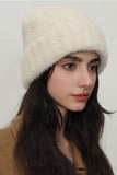 Solid Color Thermal Knit Hat - Trendsi