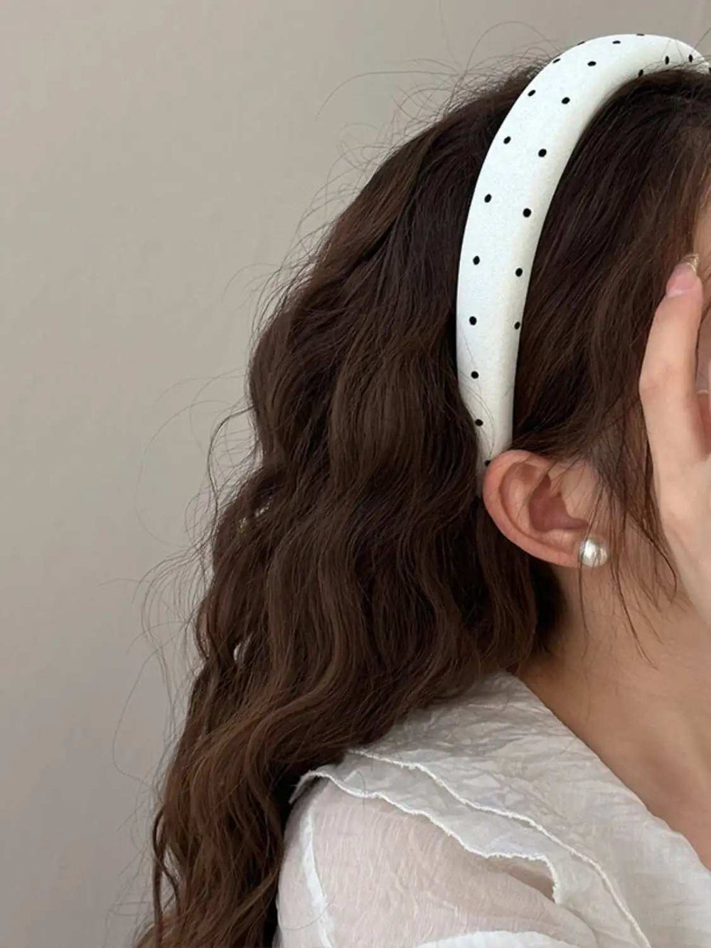 Polka Dot Polyester Wide Headband - Trendsi - Flyclothing LLC