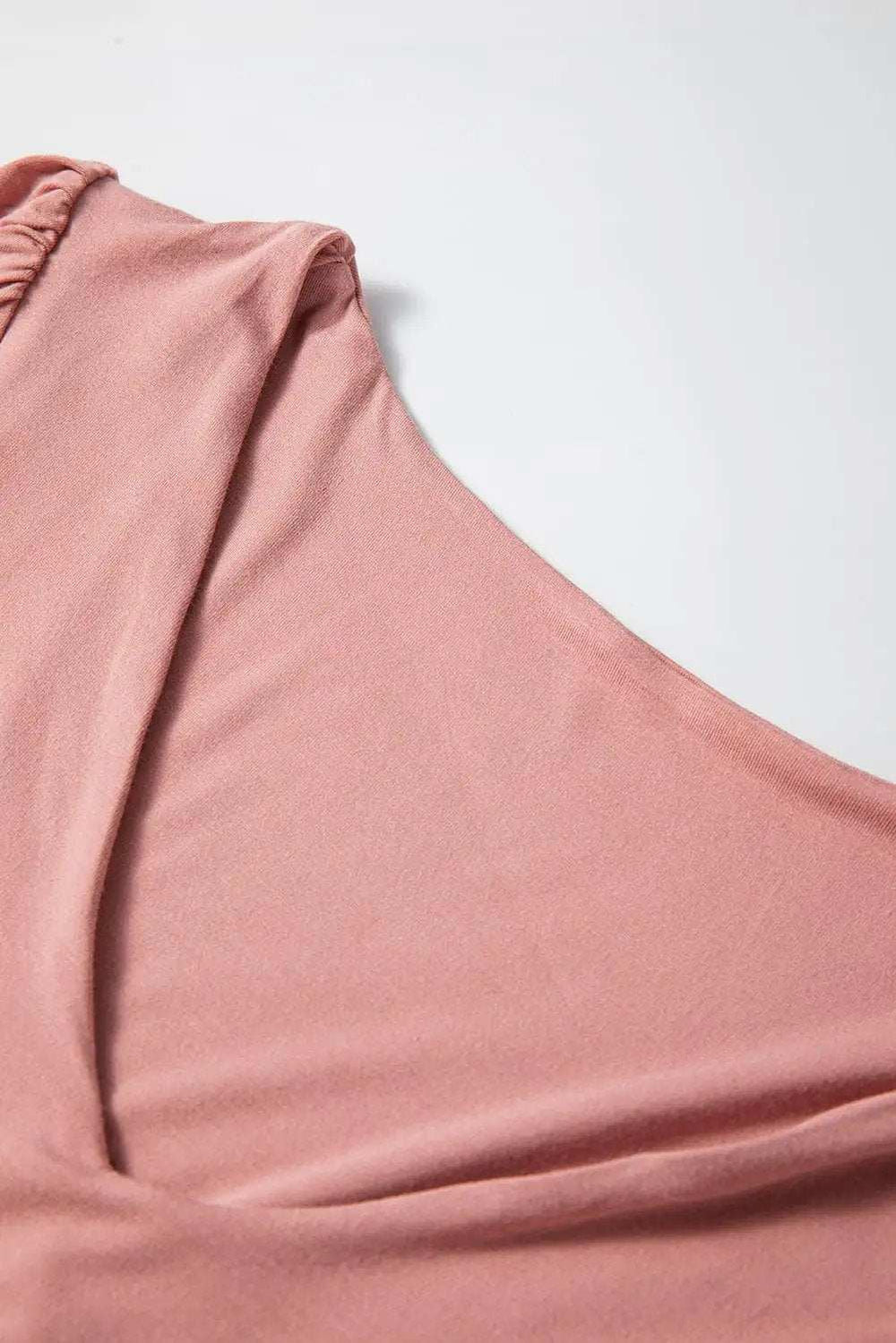 V-Neck Long Sleeve Bodysuit - Trendsi - Flyclothing LLC