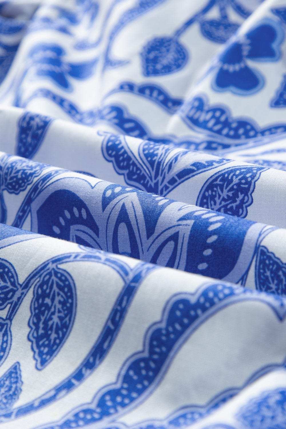 Printed Notched Half Sleeve Blouse - Trendsi - Flyclothing LLC