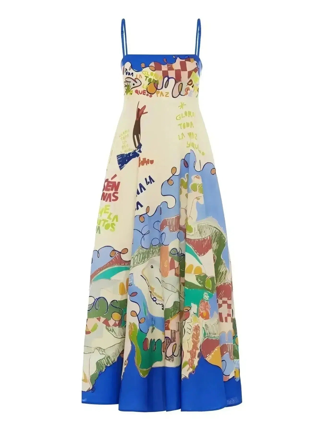 Printed Square Neck Cami Dress - Trendsi - Flyclothing LLC