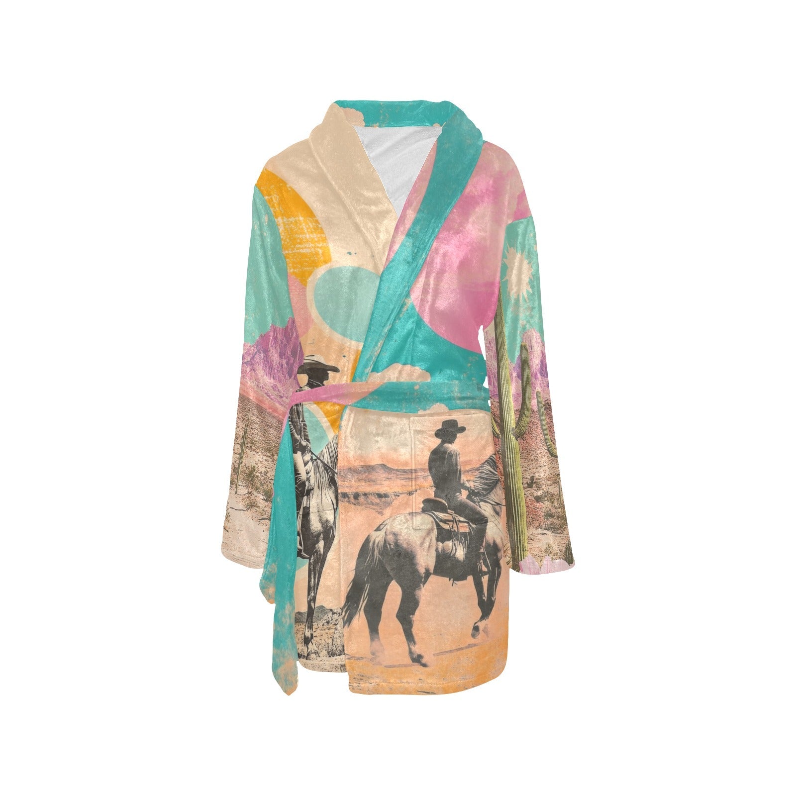 Baha Ranch Retro Pop Western Bath Robe - Baha Ranch Western Wear - Flyclothing LLC
