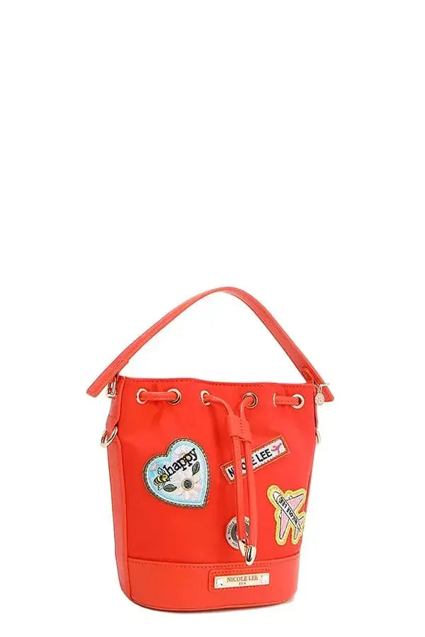 Nicole Lee USA Color Patch Bucket Bag - Trendsi - Flyclothing LLC