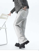 Men's Plus Size Wide Leg High Waisted Jeans - Trendsi - Flyclothing LLC