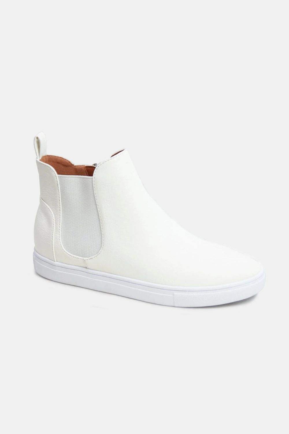 Beast Fashion Faux Suede Elastic Side Panel Sneakers - Trendsi - Flyclothing LLC
