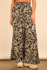 VERY J Printed Wide Leg Pants - Trendsi - Flyclothing LLC