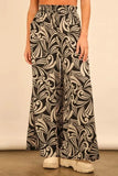 VERY J Printed Wide Leg Pants - Trendsi