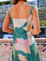 Printed Square Neck Maxi Dress - Trendsi - Flyclothing LLC