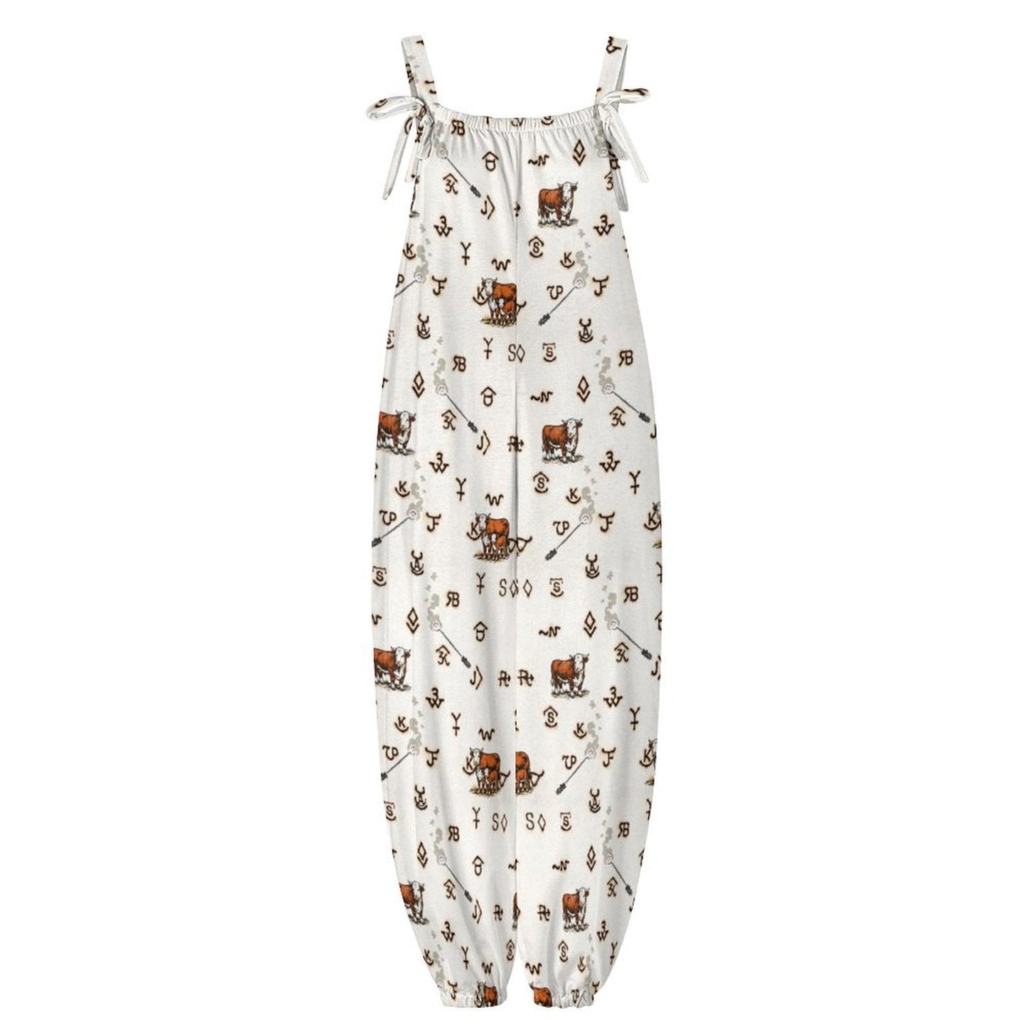 Baha Ranch Hereford Brands Overalls Jumpsuit