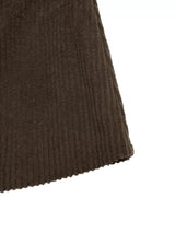 Contrast Sherpa Collar Corduroy Zip Up Jacket - Trendsi - Flyclothing LLC
