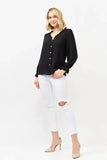 And The Why Polka Dot Ruffle Detailed Blouse Top - Trendsi
