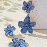 Flower Dangle Earrings - Trendsi - Flyclothing LLC