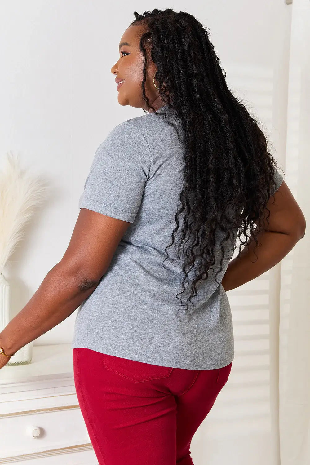 Simply Love I'M NOT GETTING READY TODAY Graphic T-Shirt - Trendsi - Flyclothing LLC
