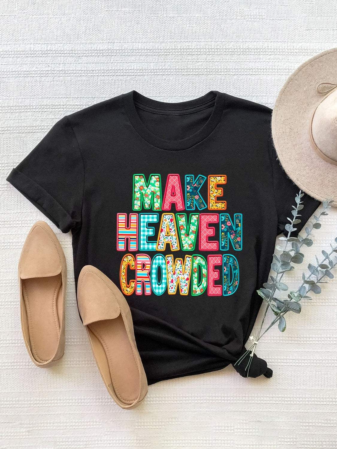 Letter Round Neck Short Sleeve T-Shirt - Trendsi - Flyclothing LLC