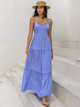 Lace Detail V-Neck Cami Dress - Trendsi - Flyclothing LLC