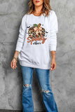 Graphic Round Neck Long Sleeve Sweatshirt - Trendsi - Flyclothing LLC