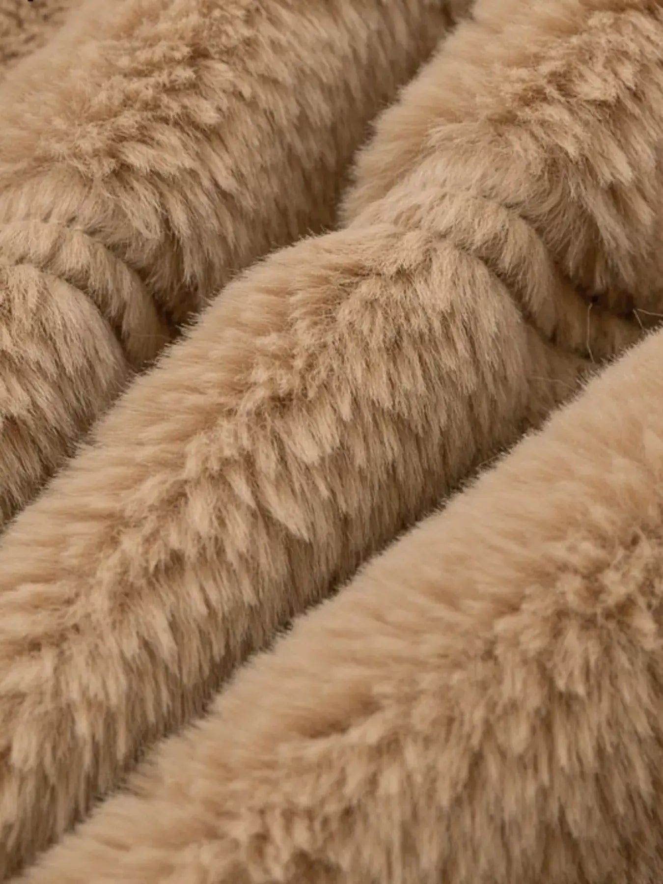 Full Size Faux Fur Cropped Zip-Up Jacket Plus Size - Trendsi - Flyclothing LLC
