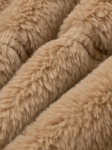 Full Size Faux Fur Cropped Zip-Up Jacket Plus Size - Trendsi - Flyclothing LLC