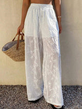 Drawstring Wide-Leg Pants - Trendsi - Flyclothing LLC
