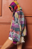Double Take Full Size Half Zip Exposed Seam Hoodie - Trendsi