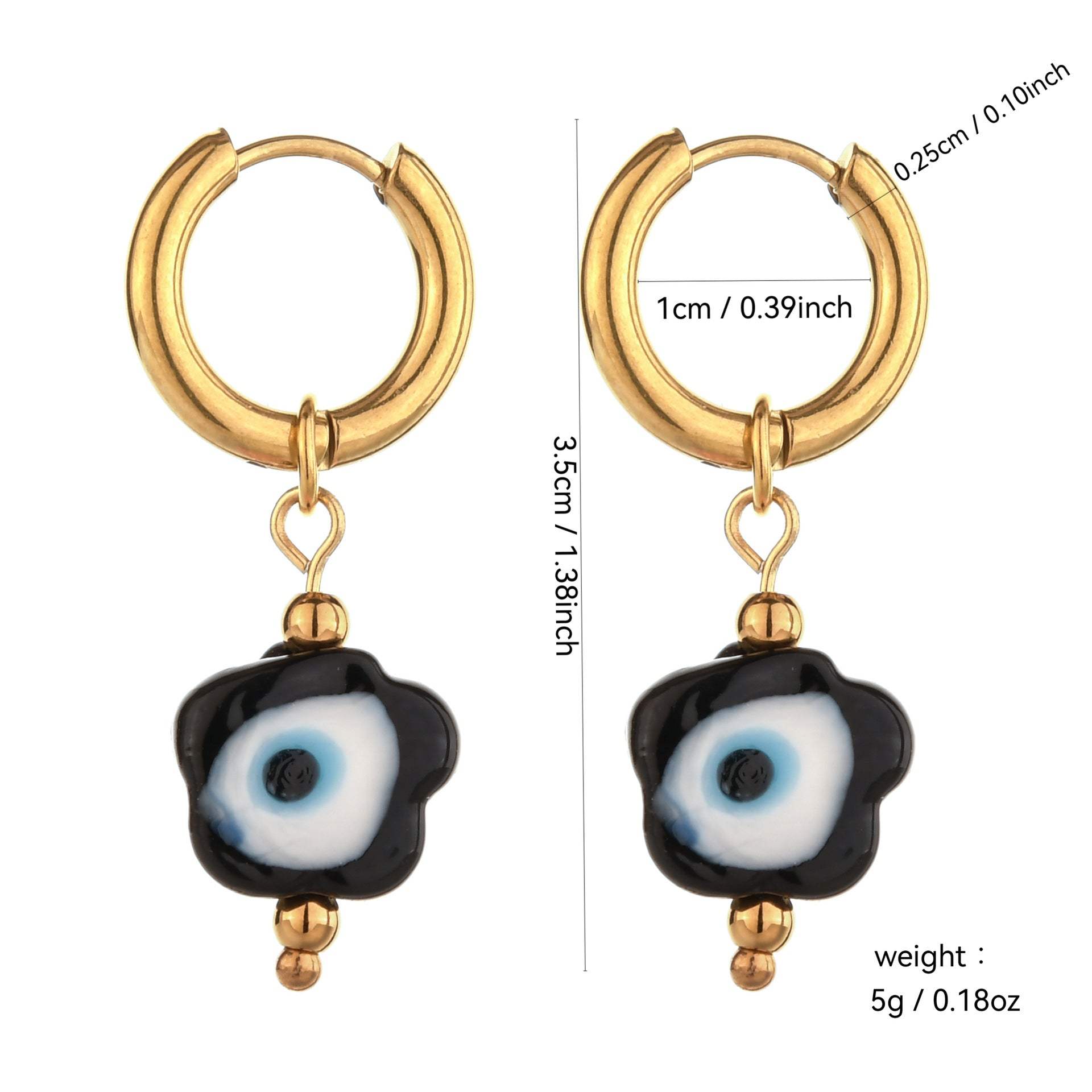 Lustrous Heart-Shaped Stainless Steel Earrings For Women - My Store - Flyclothing LLC