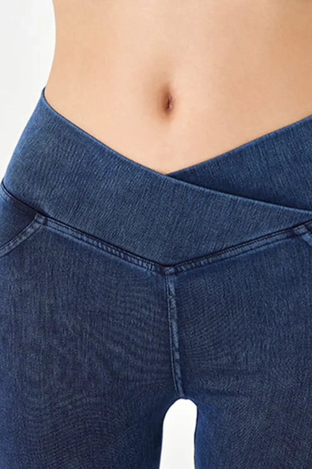 Basic Bae Asymmetrical Waist Denim Shorts with Pockets - ShopBasicbae - Flyclothing LLC