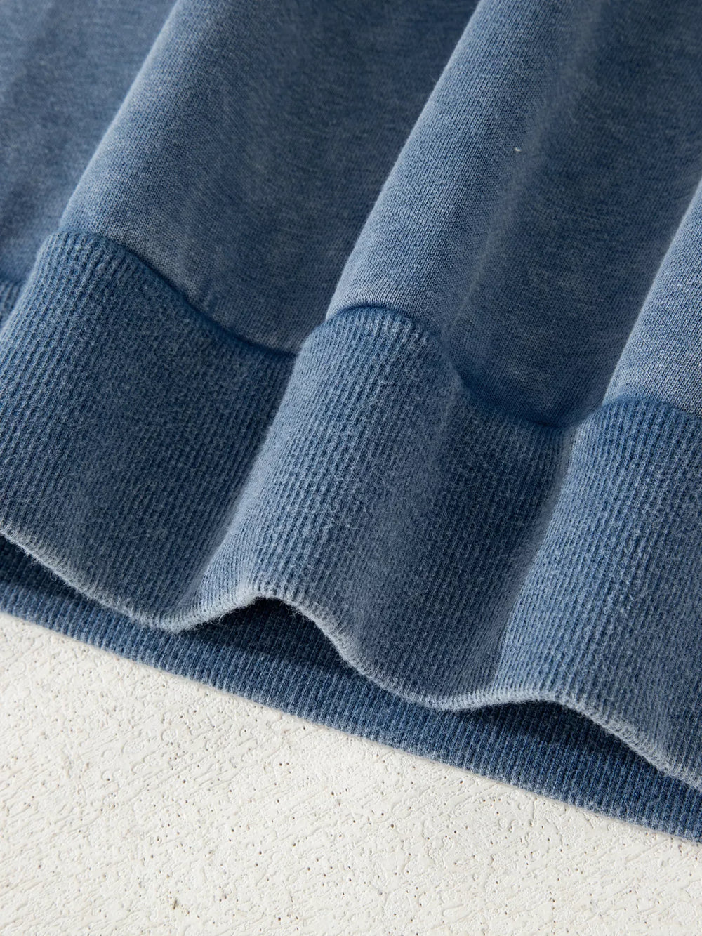 Lace Patchwork Detail Notched Neck Mineral Wash Baggy Sweatshirt - Trendsi - Flyclothing LLC