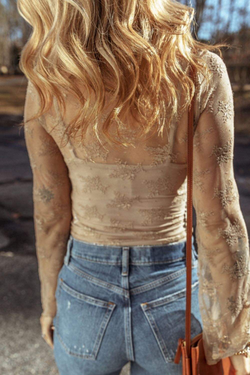 Surplice Cami and Lace Long Sleeve Cover Up Set - Trendsi - Flyclothing LLC