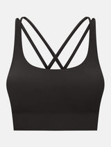 Crisscross Scoop Neck Active Tank - Trendsi - Flyclothing LLC