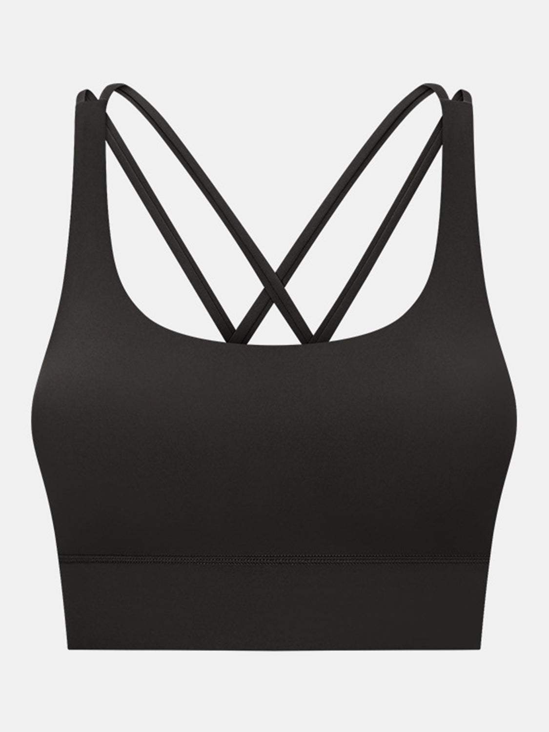 Crisscross Scoop Neck Active Tank - Trendsi - Flyclothing LLC