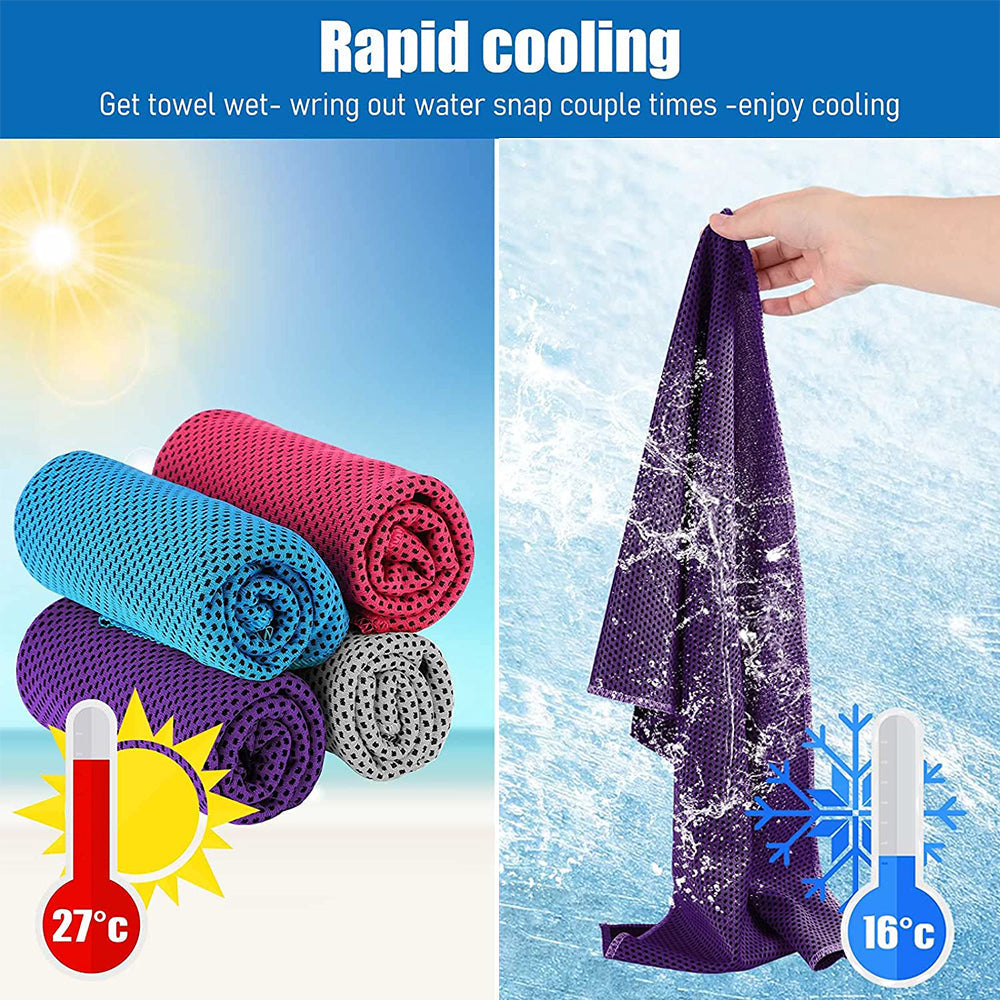 Sports Towel Physical Cooling Microfiber Instant Cool Ice Face Towels For Gym Swimming Yoga Running Cycling Quick Drying Towel - My Store - Flyclothing LLC