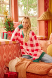 BiBi Christmas Theme Checker Board Sweater - Trendsi - Flyclothing LLC