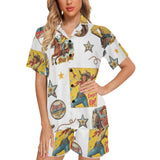 Baha Ranch Vintage Cowgirl Collage Pajama Set - Baha Ranch Western Wear - Flyclothing LLC