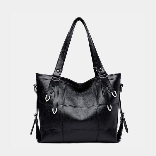 PU Leather Medium Handbag - Trendsi