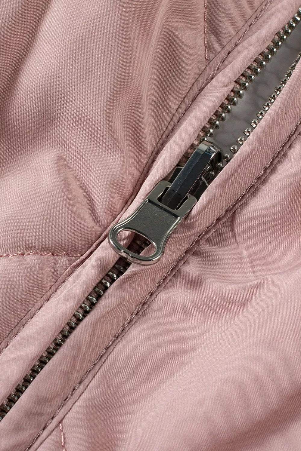 Quilted Sherpa-Lined Vest Coat - Trendsi - Flyclothing LLC