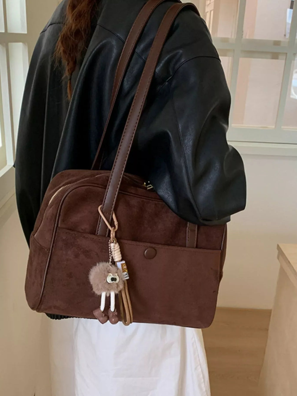 Vintage Handbag with Charm - Trendsi - Flyclothing LLC