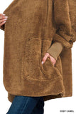 Zenana Hooded Faux Fur Jacket with Pockets - Trendsi - Flyclothing LLC