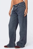 Wide Leg Jeans with Pockets - Trendsi