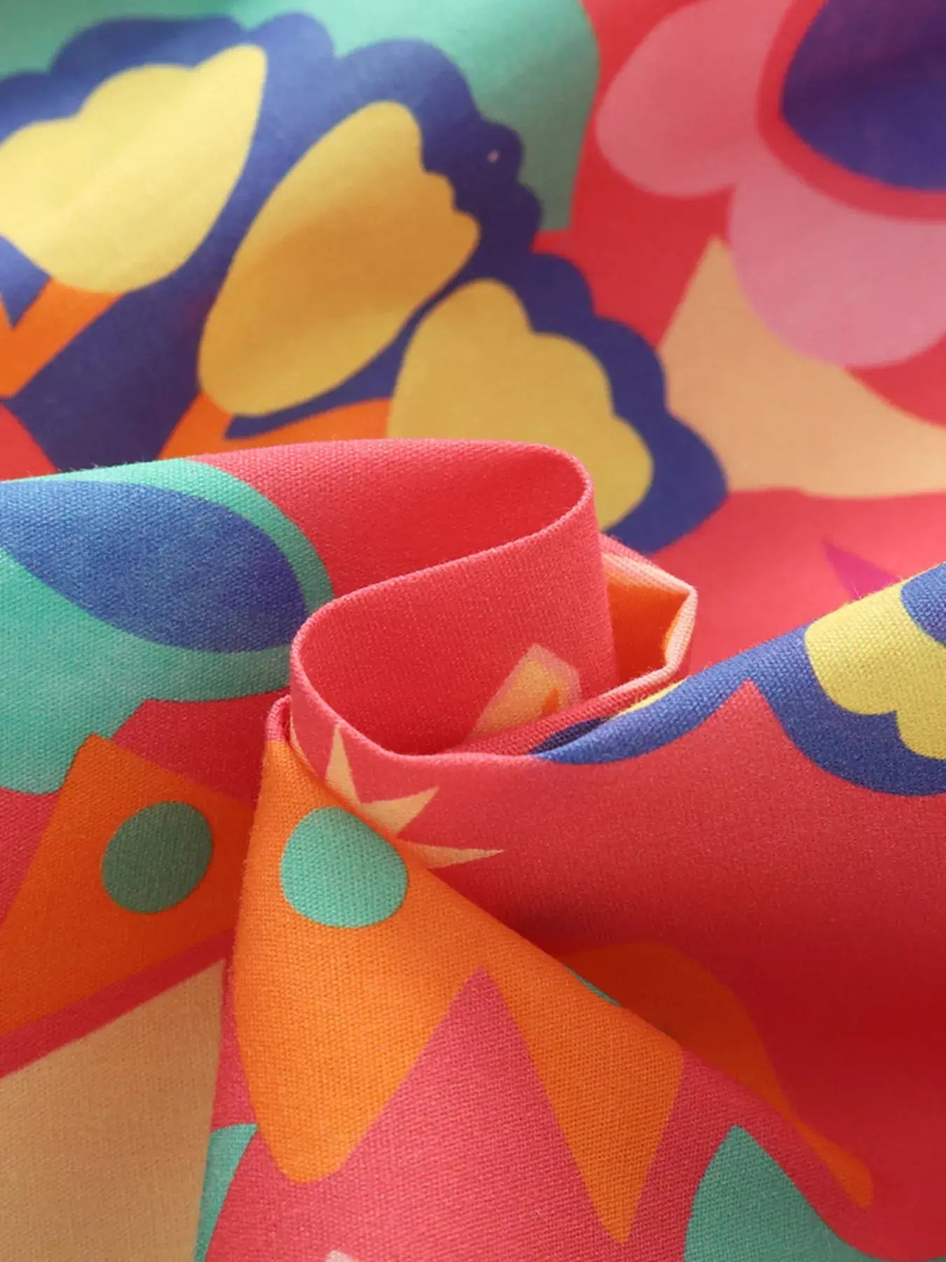 Children's Floral Print Button Detail Casual Dress - Trendsi - Flyclothing LLC