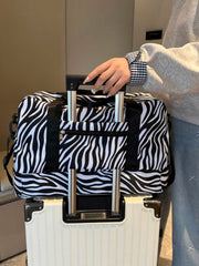 Oxford Cloth Leopard Travel Bag - Trendsi